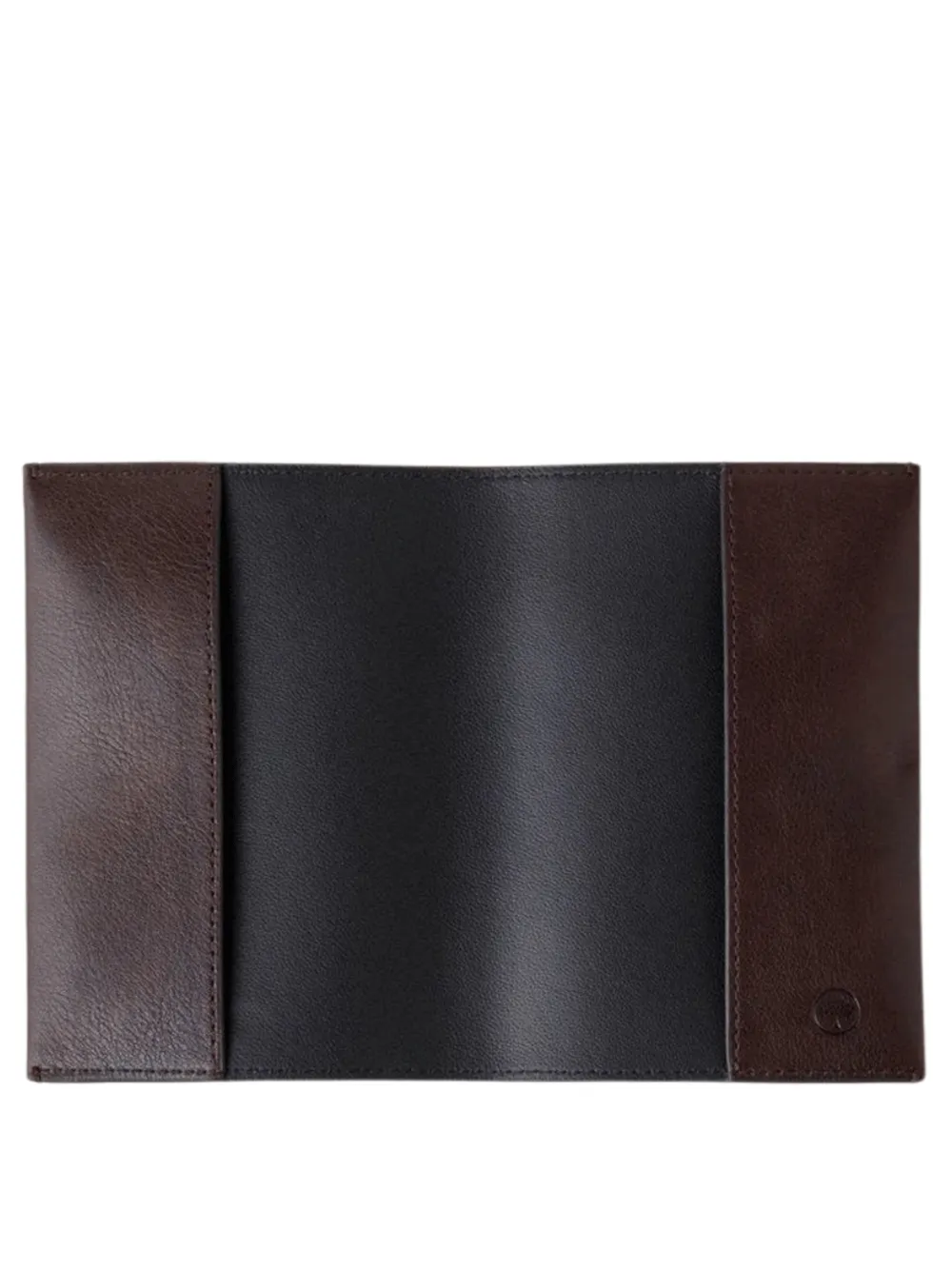 Passport Slip Two-Tone Leather (Dark Chocolate)