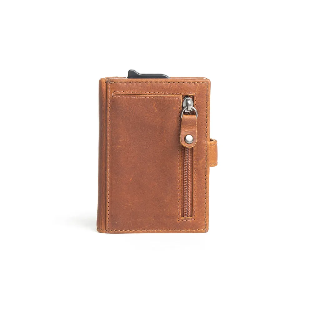 Prairie Sophisticate Compact Wallet in Caramel