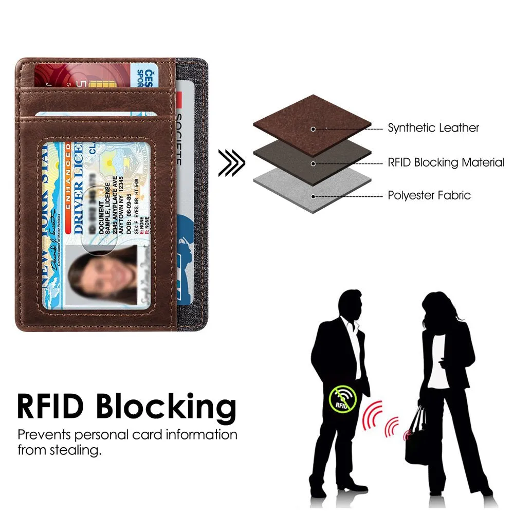 RFID Credit Card Holder Minimalist Card Cases & Money Clip