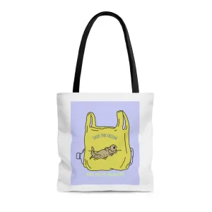 Save Earth Otters Edition Shopper Tote Bag Medium