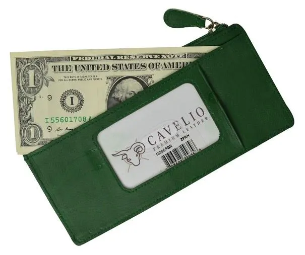 Slim Genuine Leather Credit Card Wallet Unisex / Assorted Colors