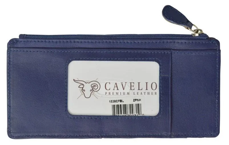 Slim Genuine Leather Credit Card Wallet Unisex / Assorted Colors