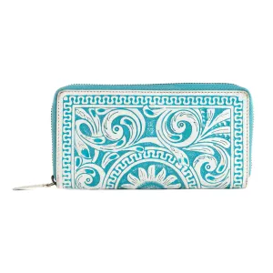 Sunset Valley Wallet in Frosted Turquoise