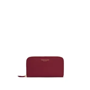 TB Zipwallet Stampato - Dark Red