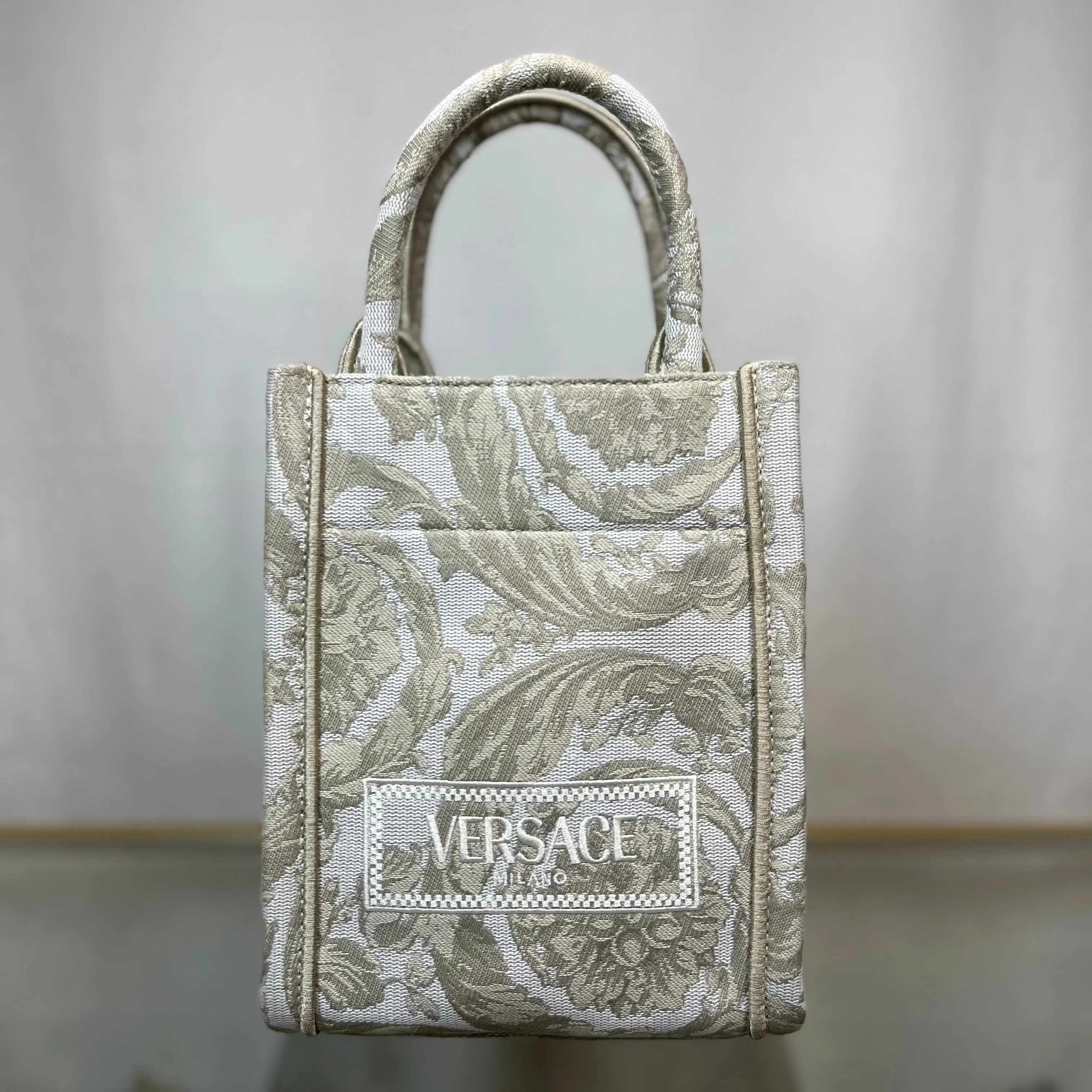 VERSACE Baroque Mini Embroidered Tote TS3722