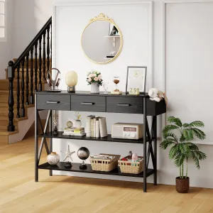 Victure FS31 Versatility Table with 3 Drawers & 3 Tier Storage Shelves