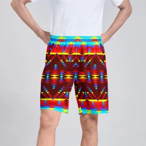 Visions of Lasting Peace Athletic Shorts with Pockets