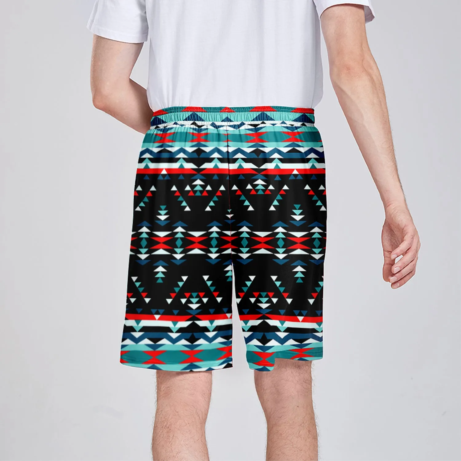 Visions of Peaceful Nights Athletic Shorts with Pockets