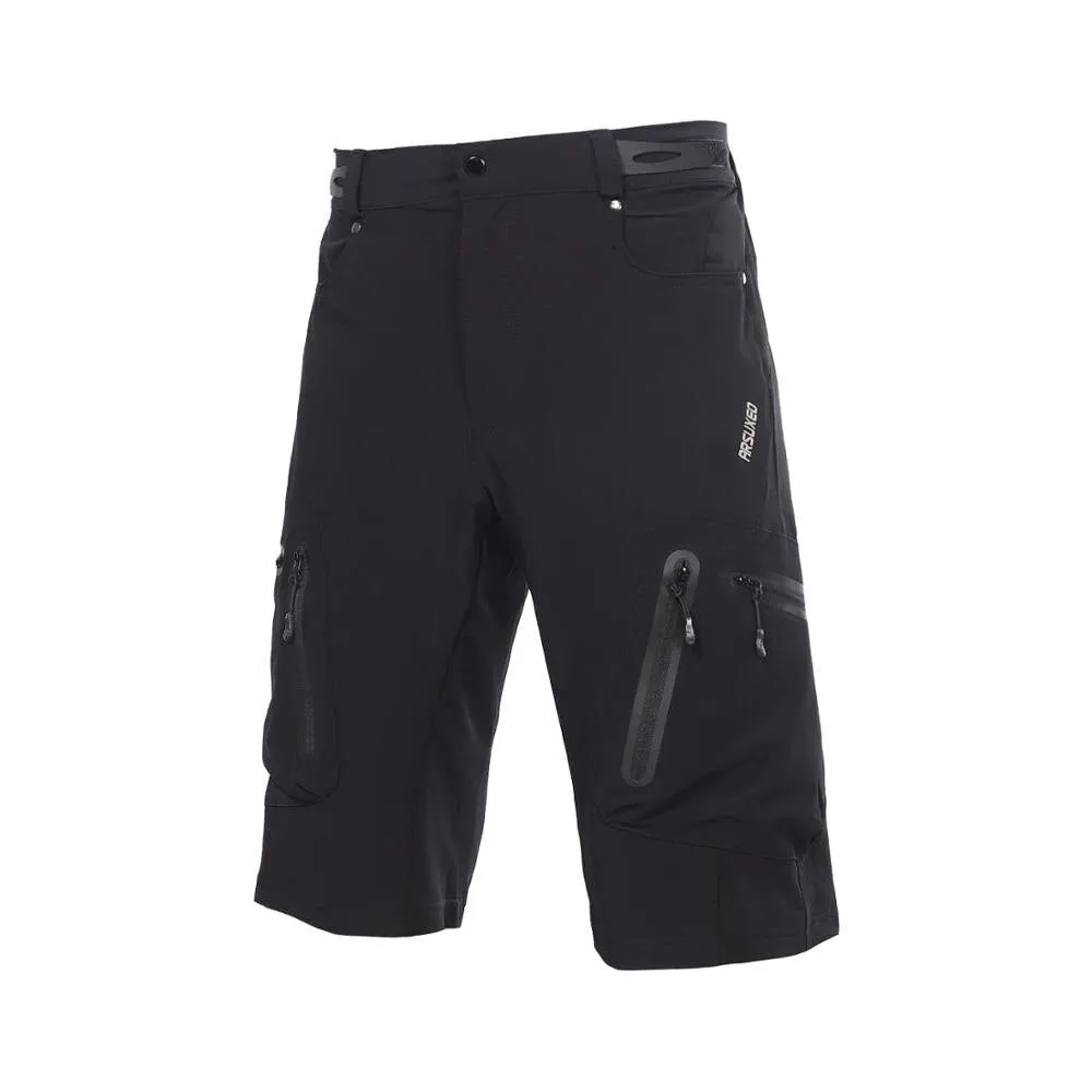 Water Resistant Loose Fit Knee Length Male Cargo Cycling Shorts (13 colors)