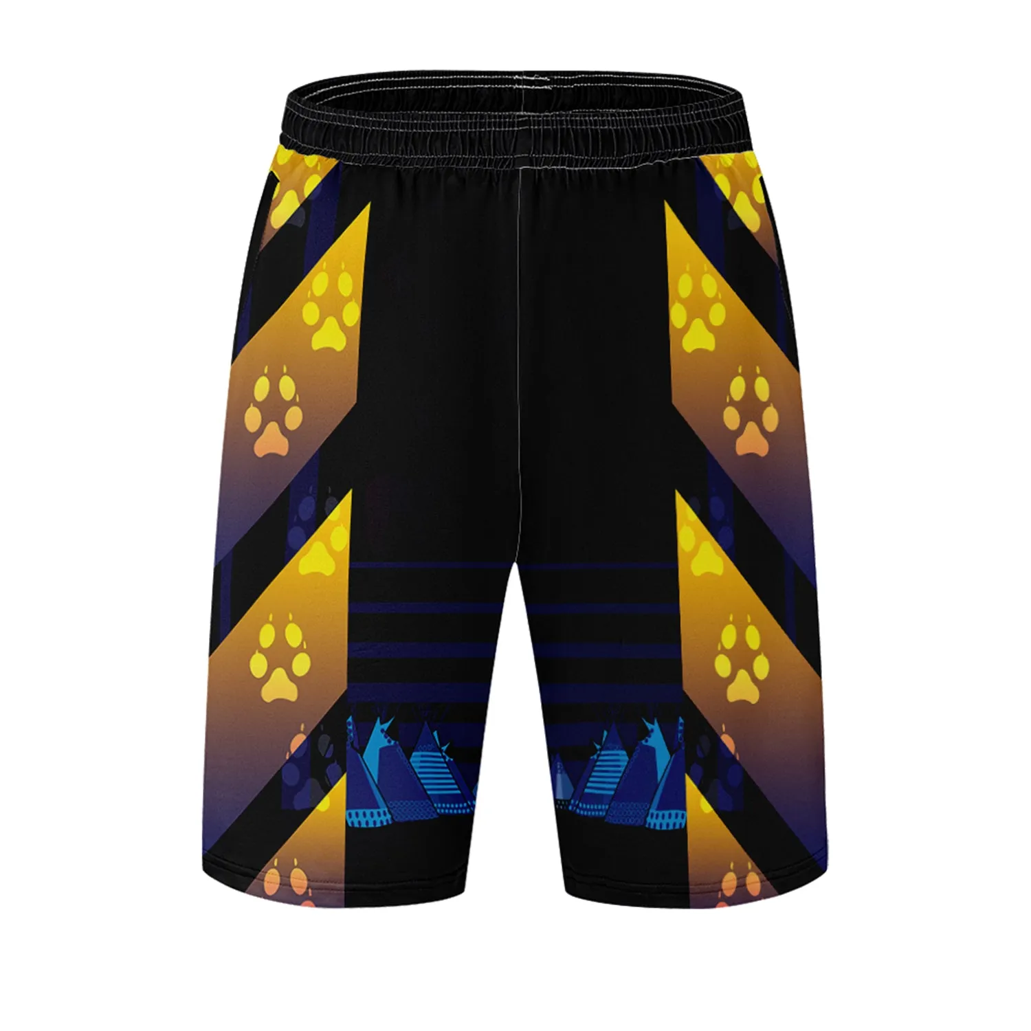 Wolf Star Athletic Shorts with Pockets